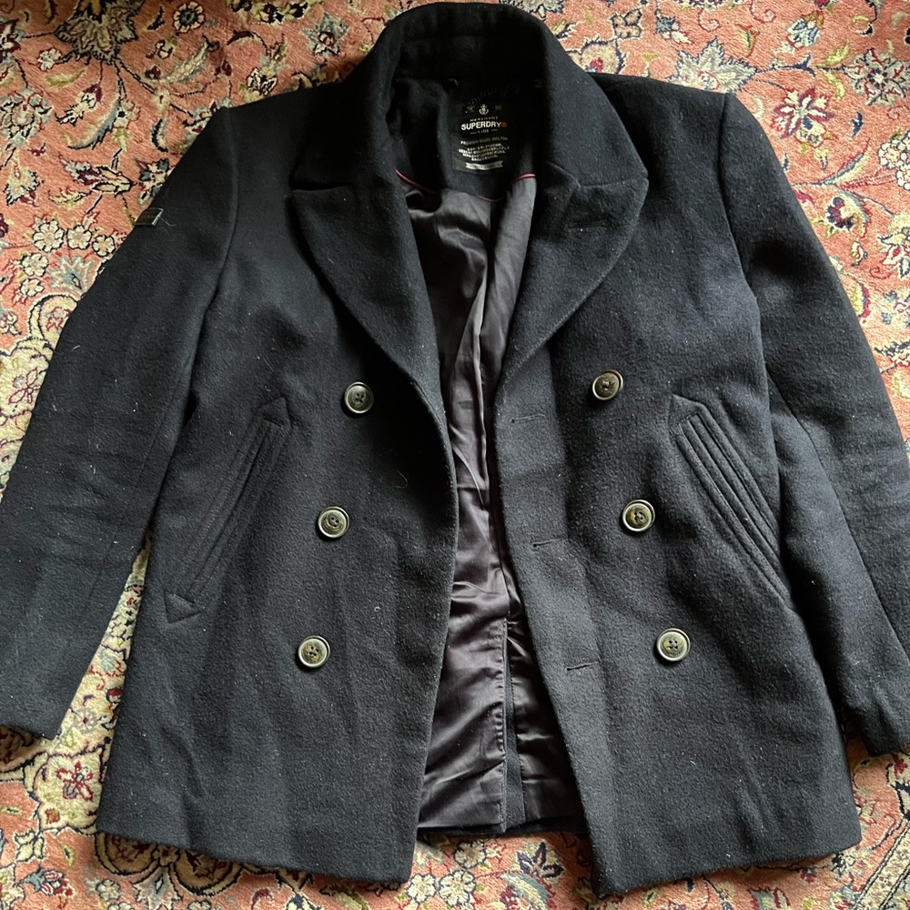 Superdry Men's Wool Peacoat L